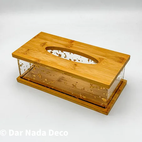 Boîte de mouchoirs en bambou