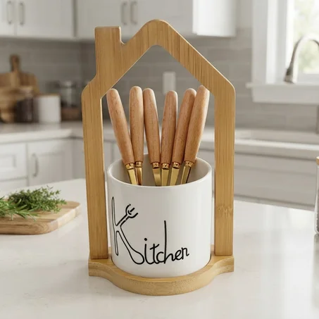 Porte-Cuillères avec 6 Pcs