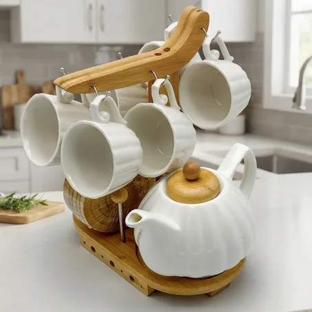 Service à Café 14 Pcs (Bambou)