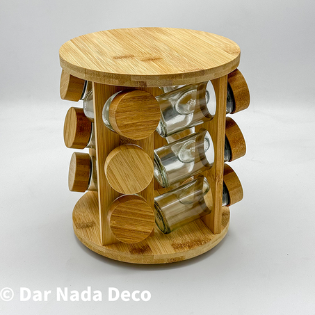 Porte épices 12 piéces rotative