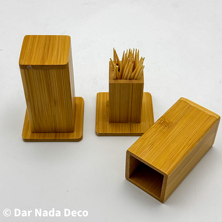 Porte cure dent en bambou