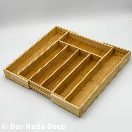 Range-couverts extensible en bambou