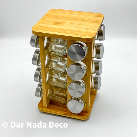 Porte épices 16 piéces rotatif