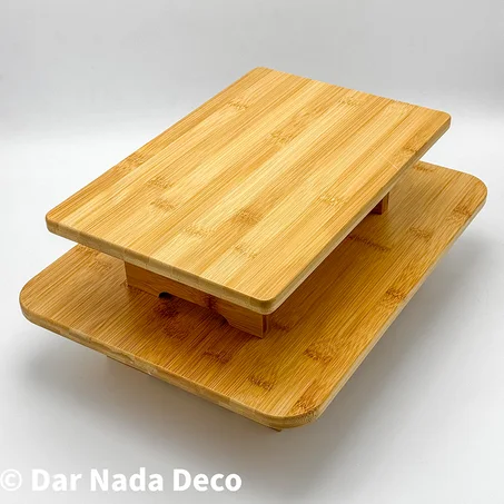 Mini table rectangulaire en bambou