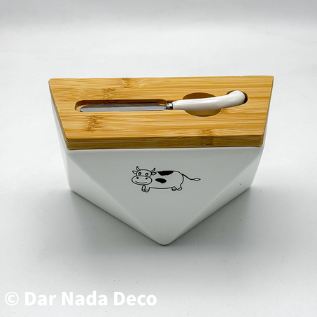 Boîte à beurre en céramique