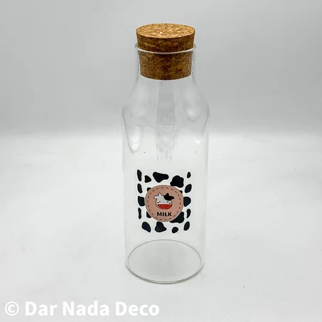 Bouteilles en verre avec bouchon en liège