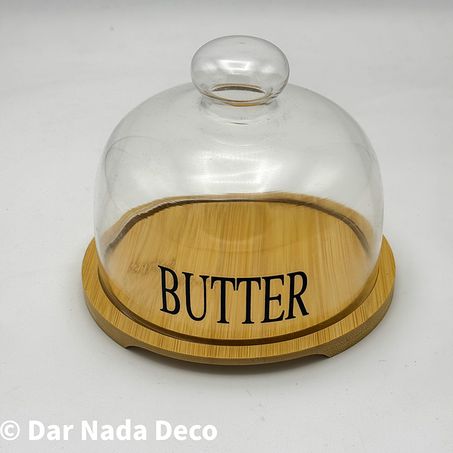 Boite a fromage en verr et bambou