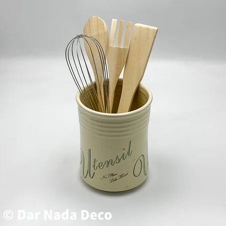 Porte ustensiles en céramique 5 pièces