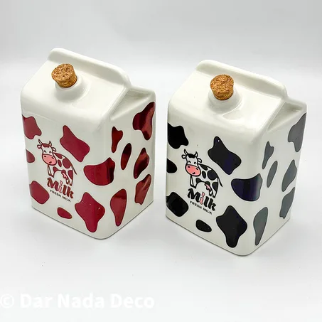 Bouteille de lait en céramique