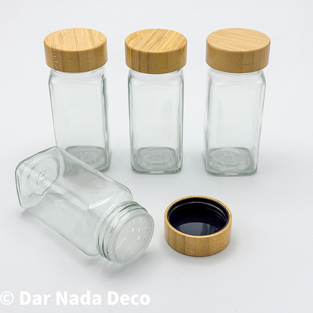 Bocaux à épices en verre