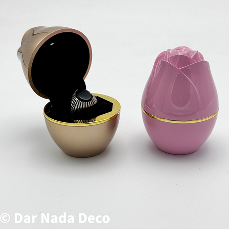Boîte lumineuse LED en forme de rose
