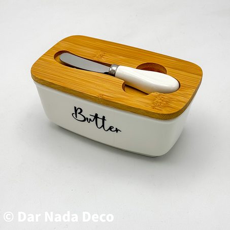 Boîte à beurre en céramique