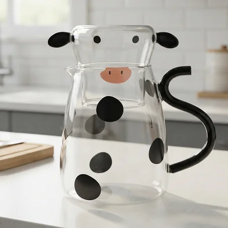 Pichet Vache en Verre
