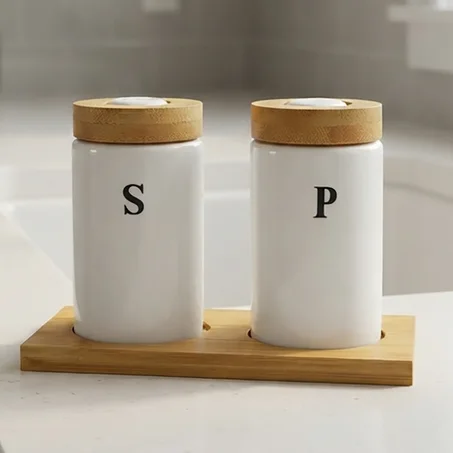 Set de salière et poivrière en céramique