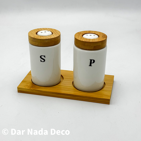 Set de salière et poivrière en céramique