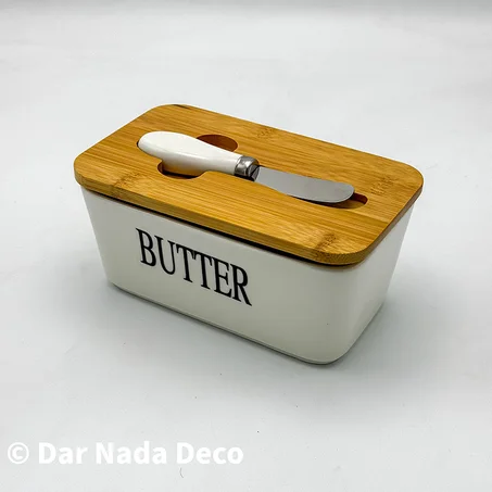Boîte à beurre en céramique