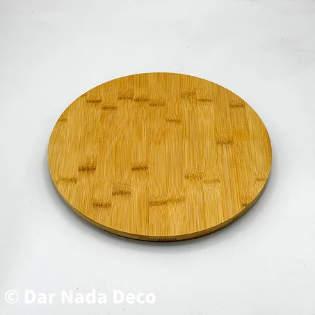Mini table rotatif en bambou 30 cm