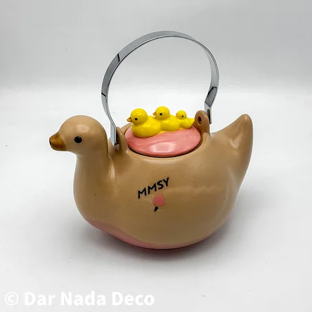 Théière Canard en Céramique – Compatible Feu Direct