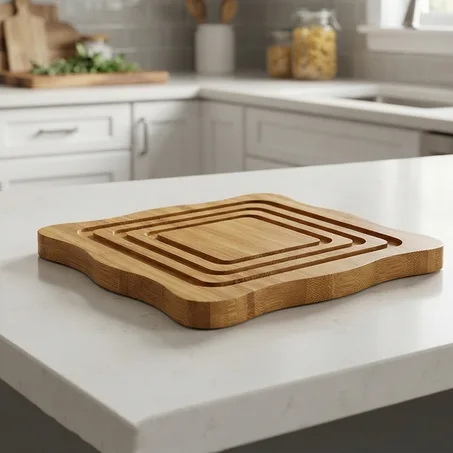 Sous-Plat Carré (Bord ONDULÉ)