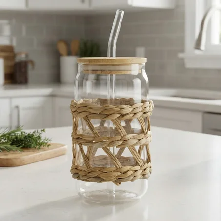 Verre avec Housse Naturelle