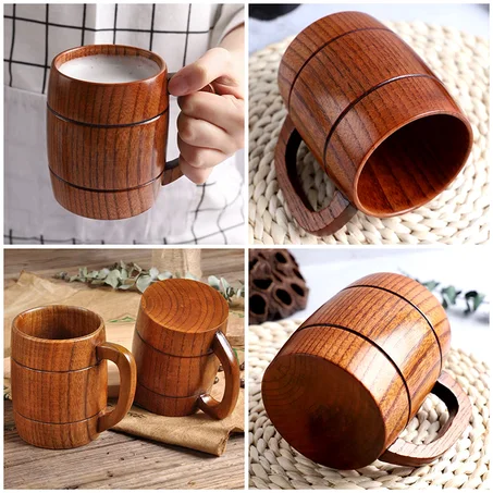 Tasse en bois de chêne