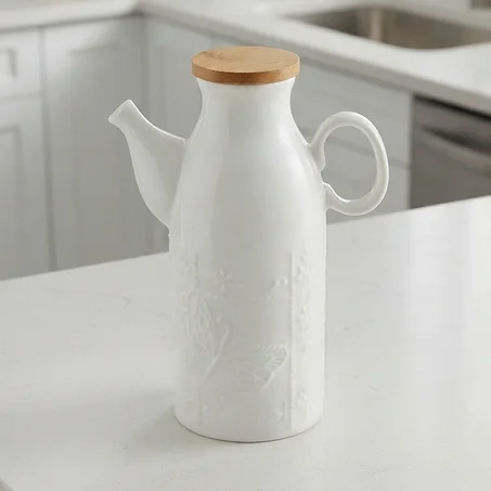 Huilier en Céramique Blanc