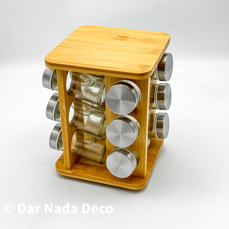Porte épices 12 piéces rotatif