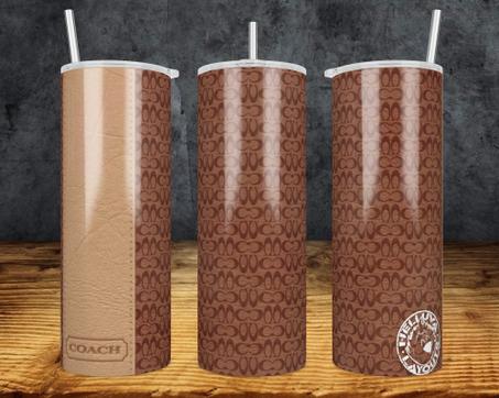 Coach 20oz Straight Tumbler Wrap (updated) | 20 oz skinny tumbler design sublimation png