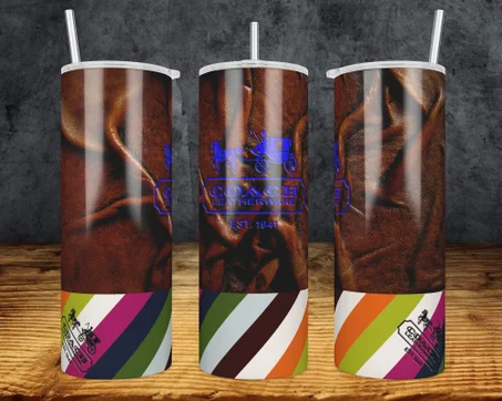 Coach 20oz Straight Tumbler Wrap (updated) | 20 oz skinny tumbler design sublimation png