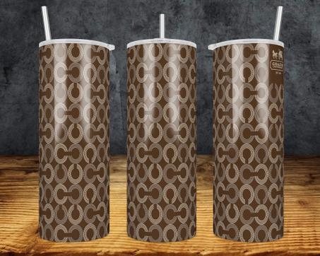 Coach 20oz Straight Tumbler Wrap (updated) | 20 oz skinny tumbler design sublimation png