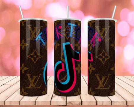 20 oz skinny tumbler design sublimation png