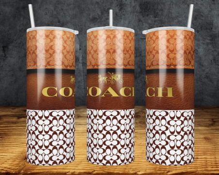 Coach 20oz Straight Tumbler Wrap (updated) | 20 oz skinny tumbler design sublimation png