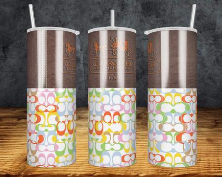 Coach 20oz Straight Tumbler Wrap (updated) | 20 oz skinny tumbler design sublimation png