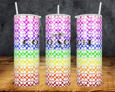 Coach 20oz Straight Tumbler Wrap (updated) | 20 oz skinny tumbler design sublimation png