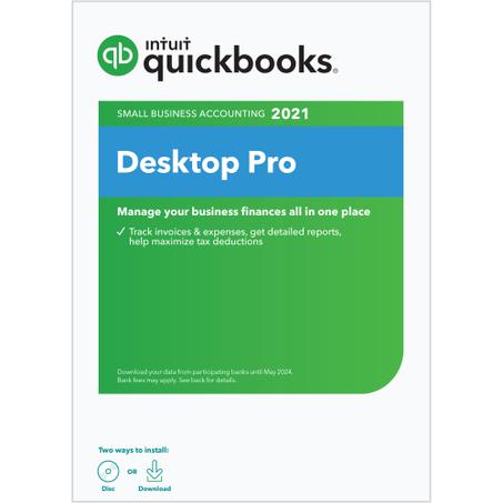 Intuit QuickBooks Desktop Pro for Windows - 2021 - (non-subscription) [E-DELIVERY]