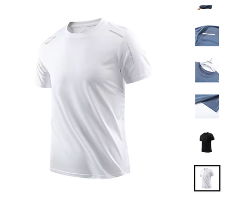 تي شيرت CHRLCK للرجال للجري سريع الجفاف يسمح بمرور الهواء للمشي لمسافات طويلة وصيد الأسماك تي شيرت ناعم مرن للرياضات الخارجية قميص قصير صيفي