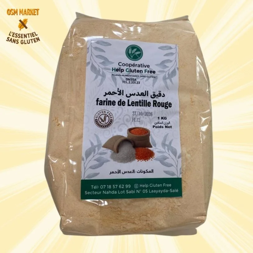 دقيق العدس الأحمر