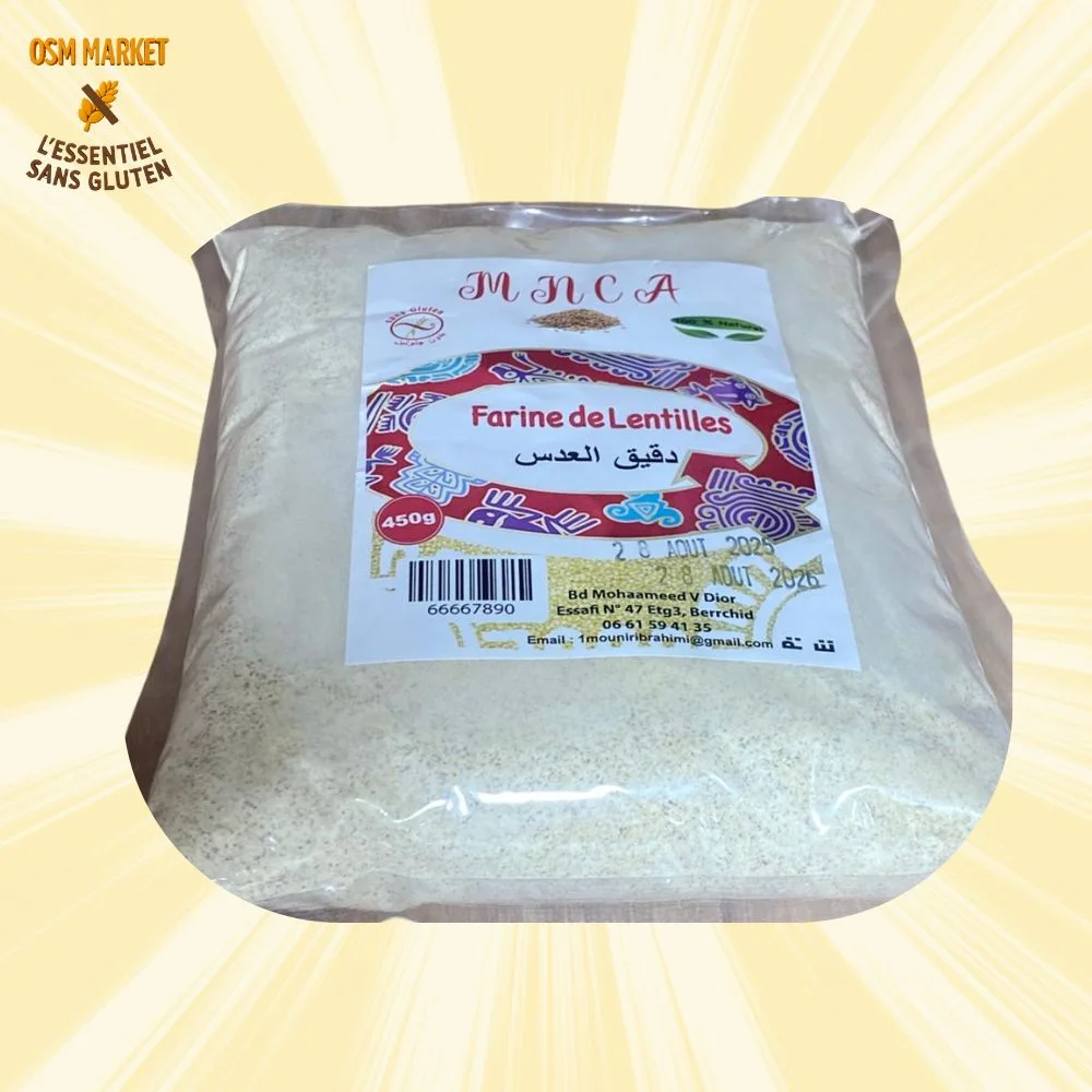 دقيق العدس الأبيض