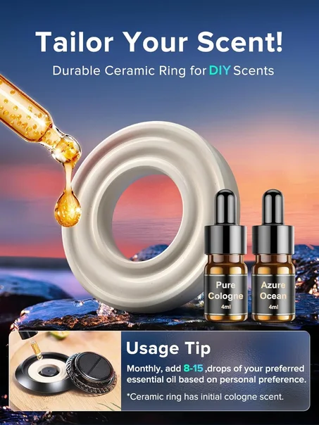 معطر جو للسيارة يعمل بالطاقة الشمسية