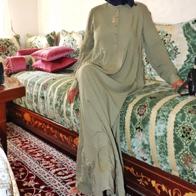 Robe longue asymétrique