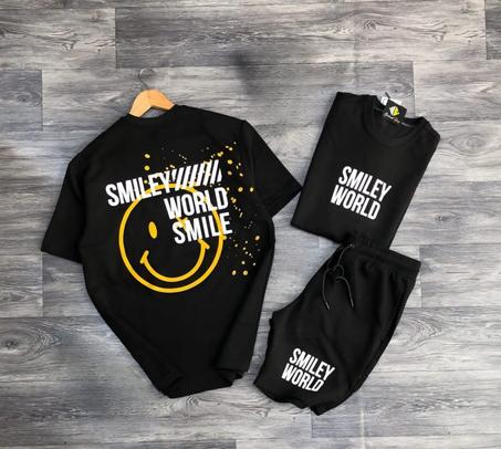 MEN'S T'SHIRT AND SHORT SMILEY☺️