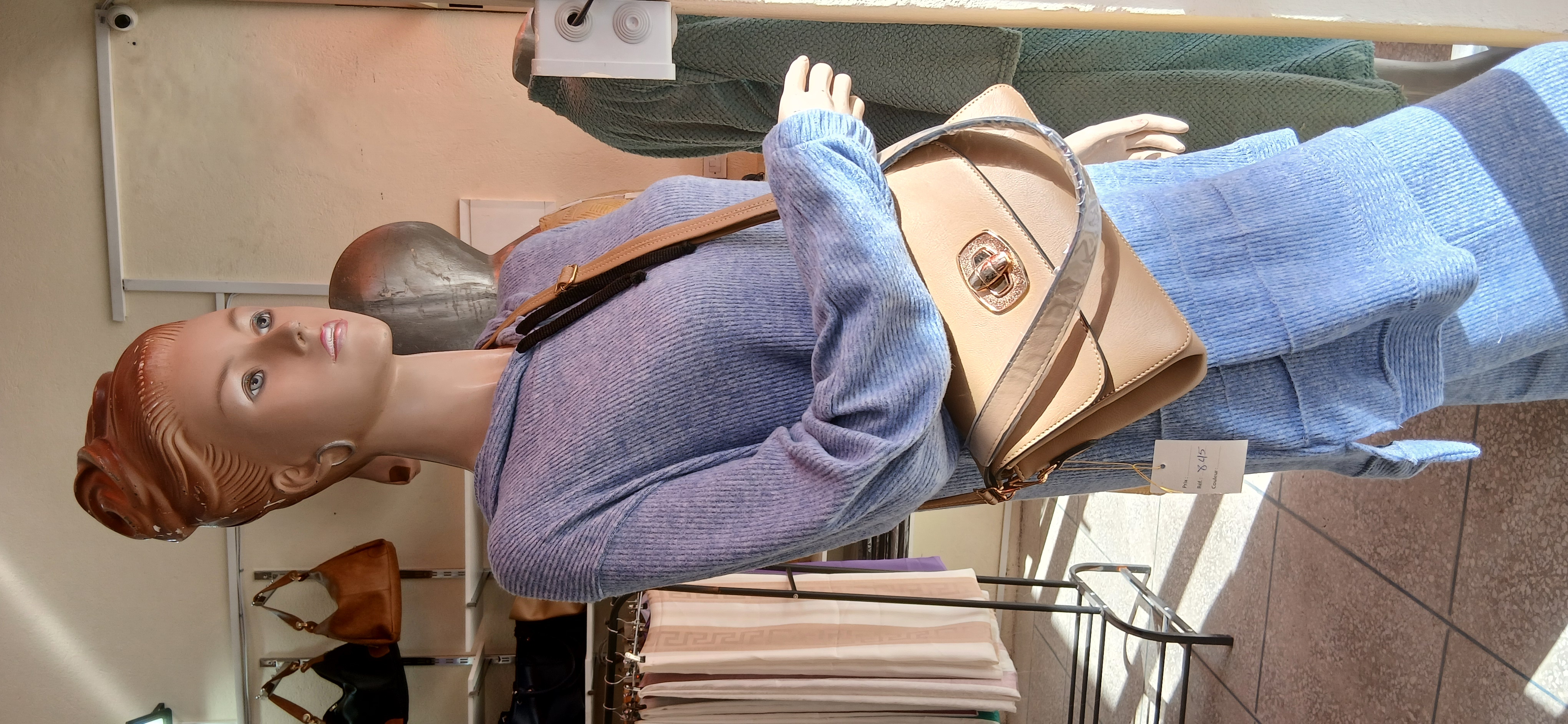 Sac à main beige