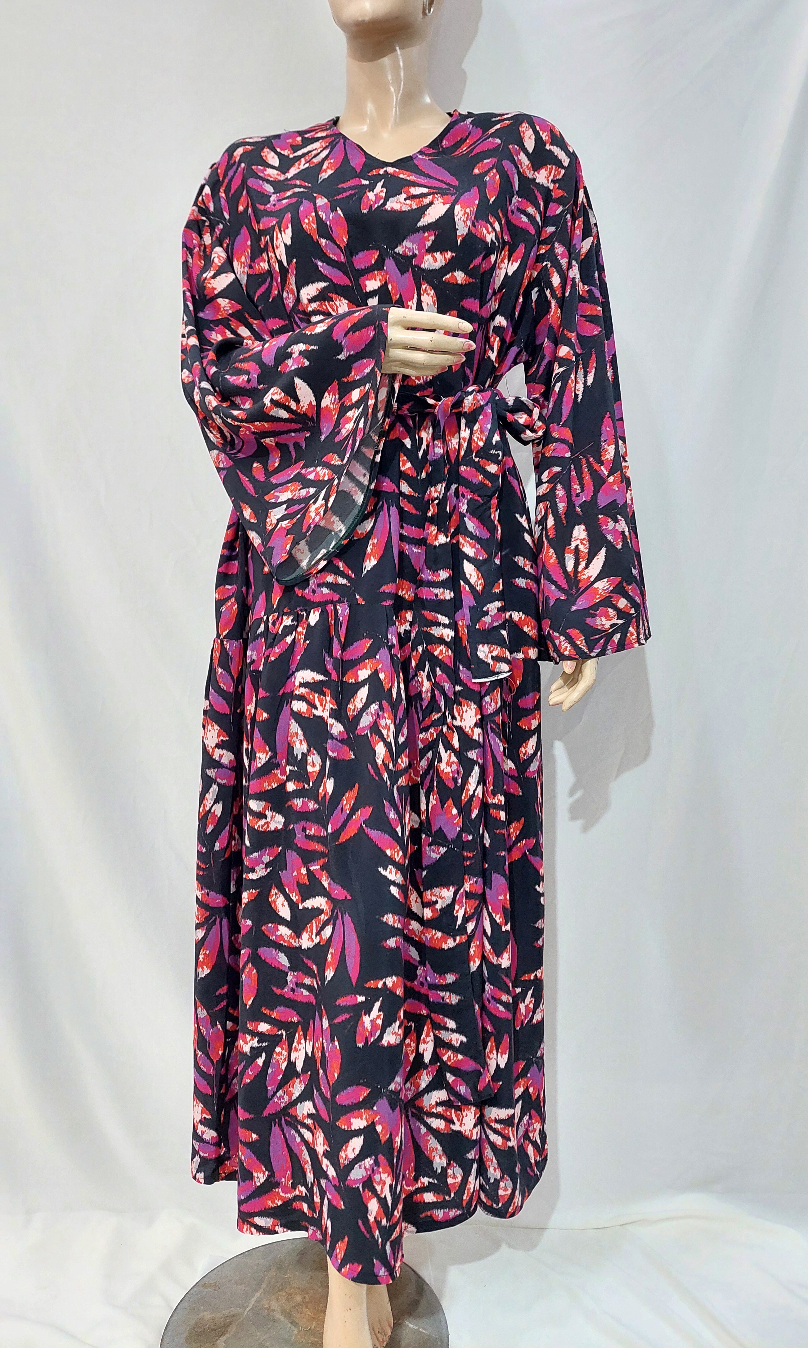 Robe longue fleurie