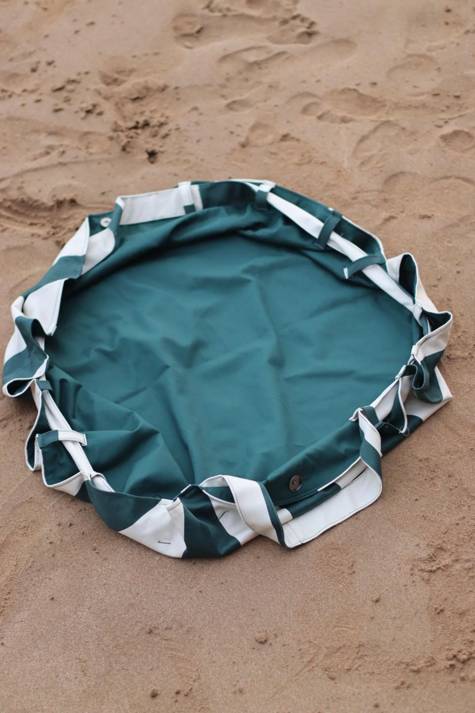 Sac de plage rayé fait main