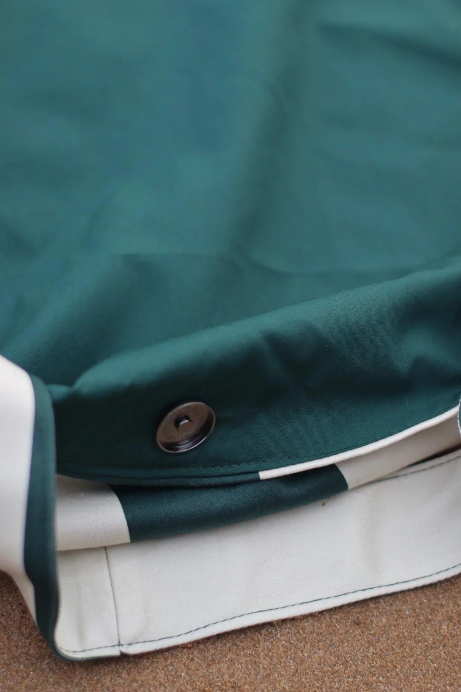 Sac de plage rayé fait main