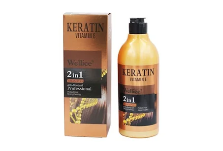 شامبو وبلسم 2 في 1 بالكيراتين وفيتامين E من ويليس
