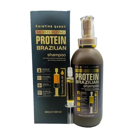 Keratine queen protein brazilian  shampoo 800ml