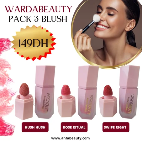 (B) pack 3 blush warda beauty