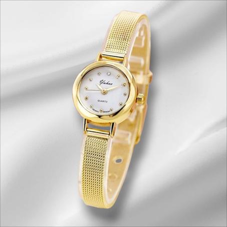 ontre-bracelet élégante à quartz pour femmes, bracelet en acier inoxydable