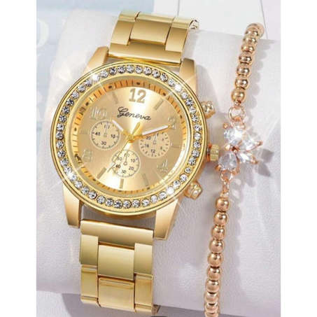 Montre bracelet en acier femme